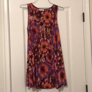 Lightweight Psychedelic Sleeveless Swing Dress